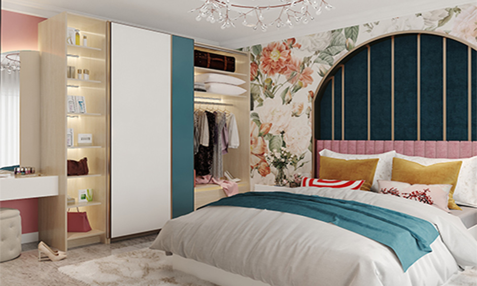 2025 trendy home interior Ahmedabad with luxurious bedrooms, feature walls, and themed kids' rooms