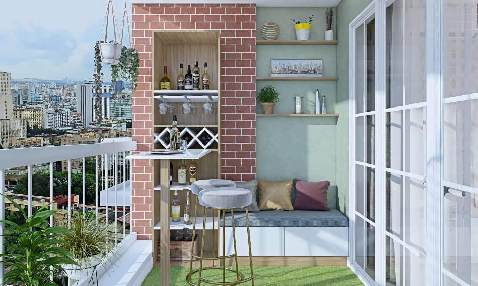 Latest balcony design images for 2bhk house design