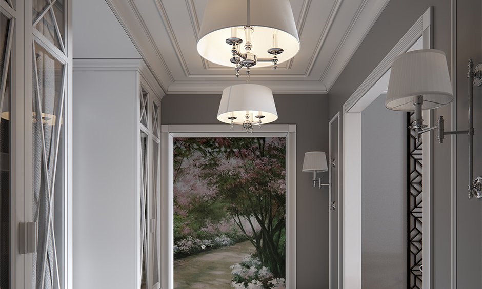 Ceiling and decorative lights for hall