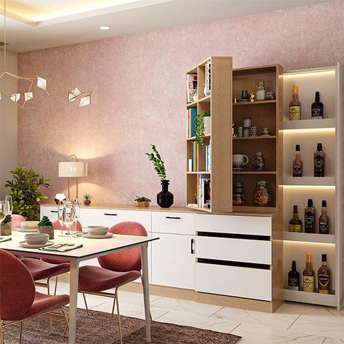 Best interior designers in Mumbai with a storage bar unit