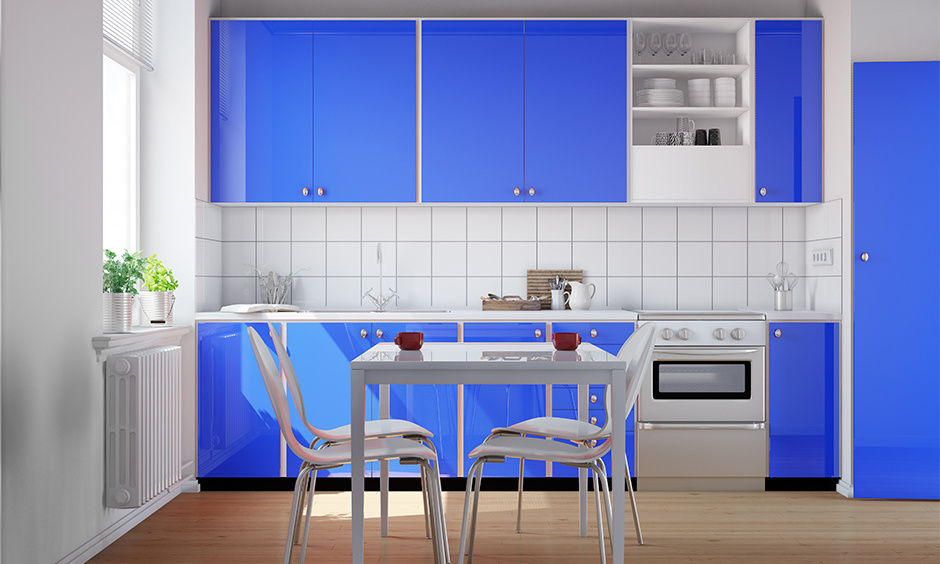 Blue and white kitchen designs showcasing elegance and style