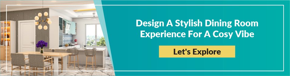 Design a stylish dining room experience for a cosy vibe