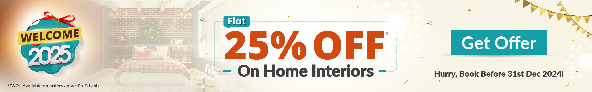 DesignCafe New Year Offer: Save 25% on Home Interior