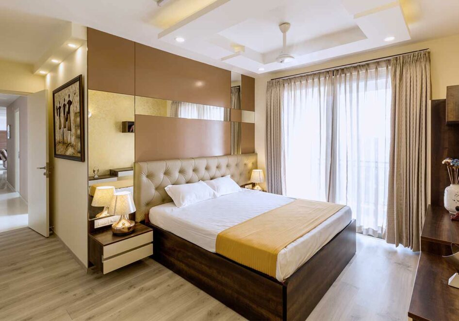 Interior companies in bangalore for master bedroom with an elegant look