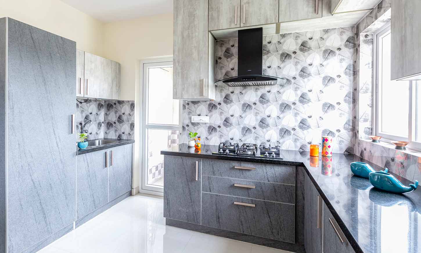 l shaped kitchen designed by interior designers in bangalore near me