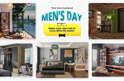 Men's room interior design ideas for international men's day