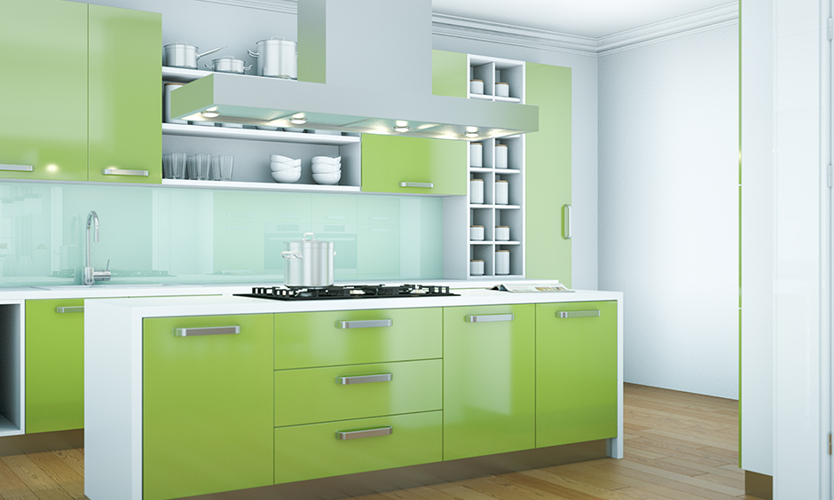 Elegant kitchen mica design adding glamour and style to a modern culinary space