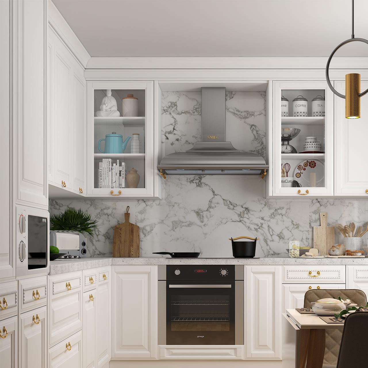 Maximise storage space in your kitchen using modular kitchen cabinets.