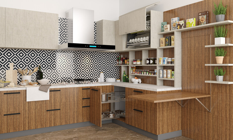 Elevate your home's style with laminate wood kitchen cabinets, a durable and affordable alternative to solid wood