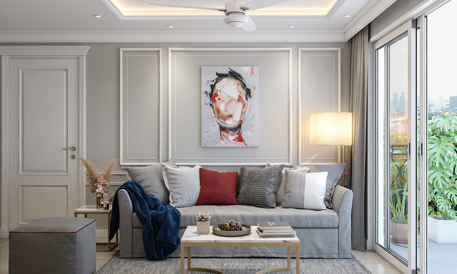 Luxury interior design trends in Mumbai: Gold finishes, statement art, and rich textures create opulent, modern spaces