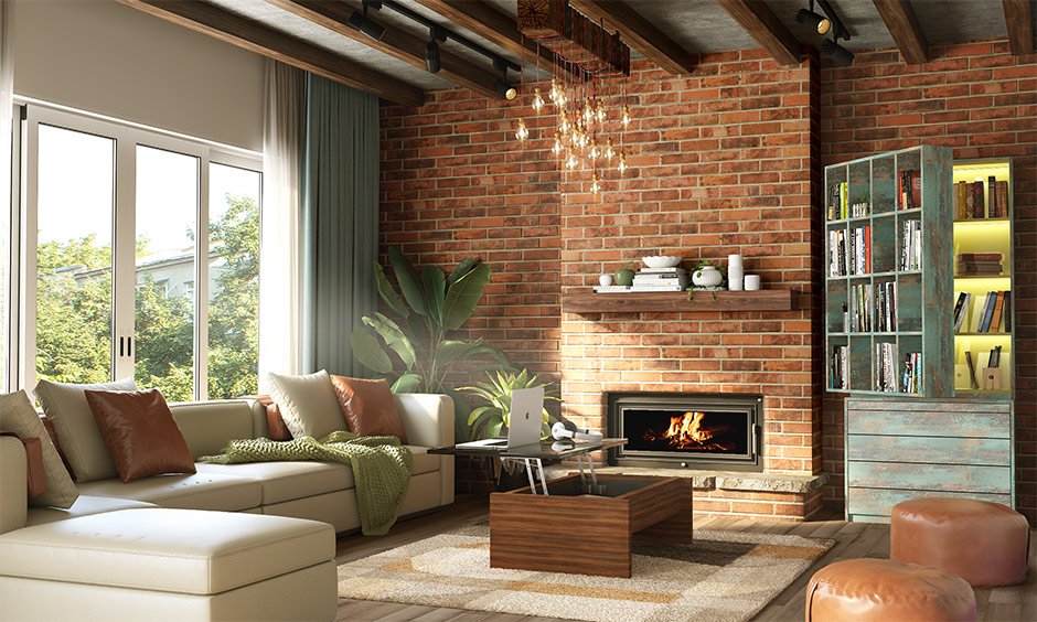 The perfect furniture layout for a rectangular living room with a fireplace is to opt for a wall-mounted fireplace The perfect furniture layout for a rectangular living room with a fireplace is to opt for a wall-mounted fireplace