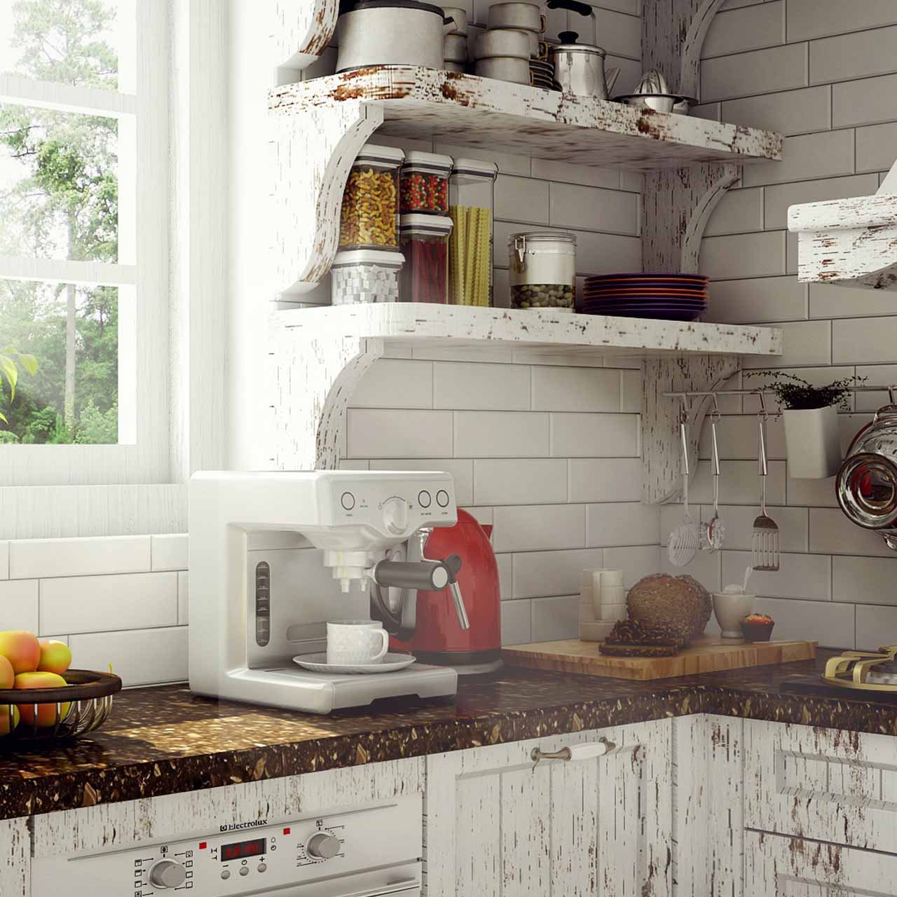 Kitchen Shelves - Design Ideas For Kitchen 
