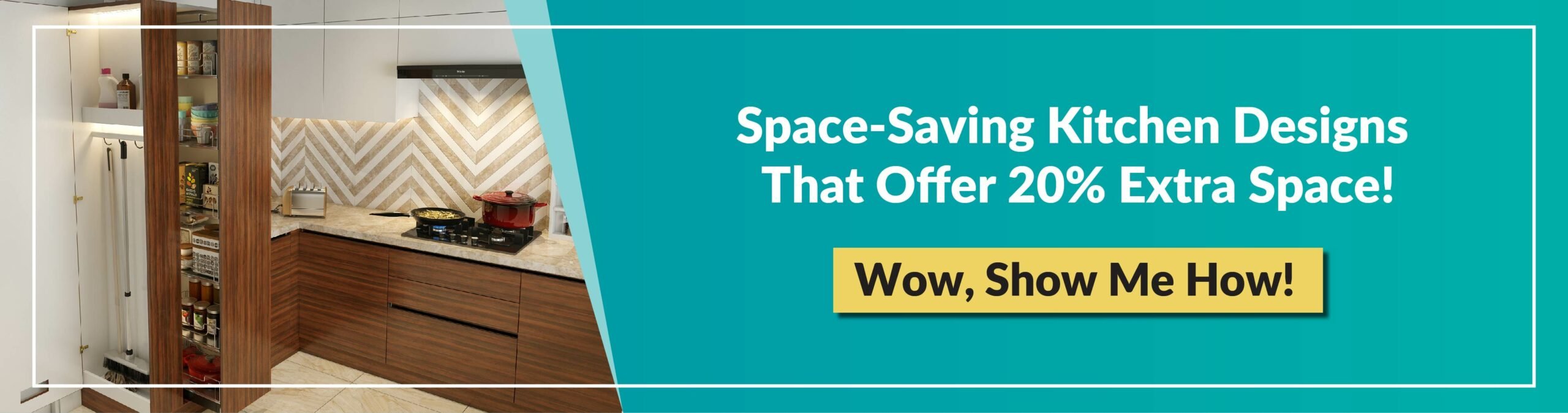 Space saving kitchen designs that offer 20% extra space!