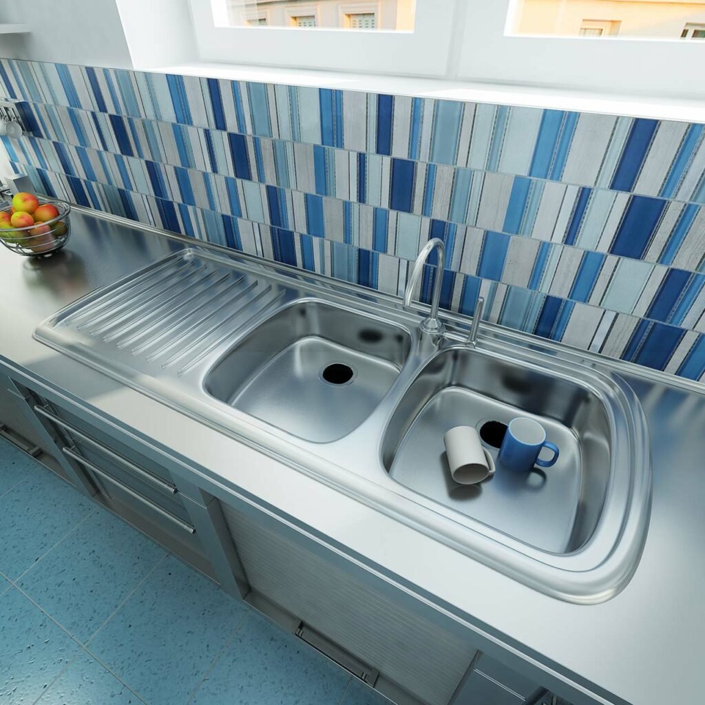 Stainless steel kitchen countertops to bring in modern and industrial look