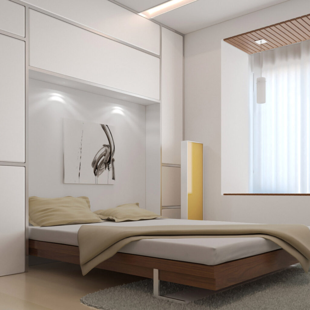 Murphy bed is wall mounted bed making it disappear into a wall when not in use  Wall mounted Murphy bed is innovative bed design which is a collapsible into a wall bed in Mumbai, Bangalore and Hyderabad