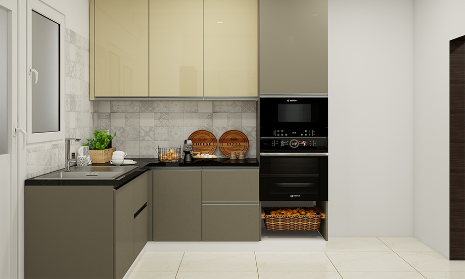 Stunning two colour combinations for kitchen laminates