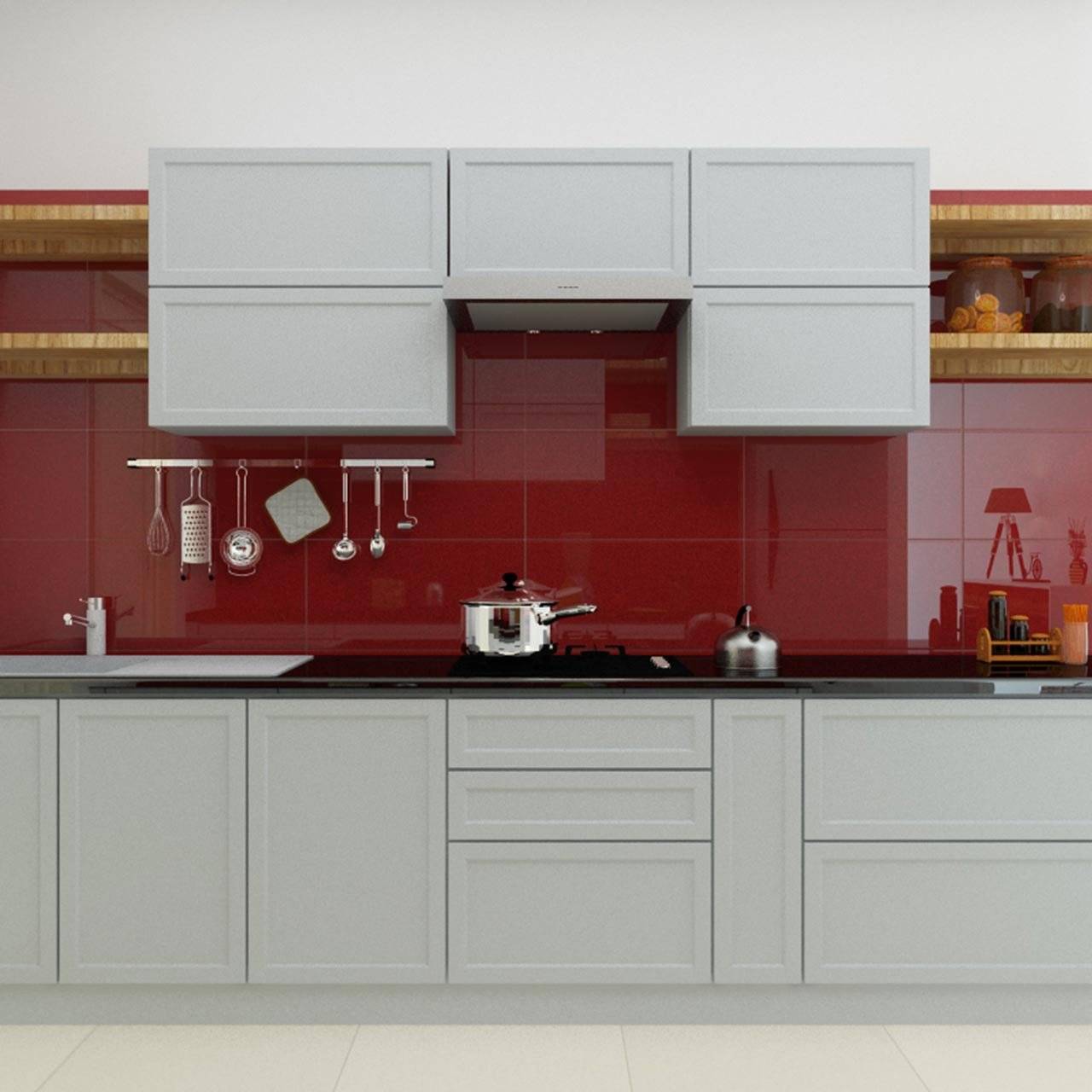 Vibrant Kitchen Colour for Modular Kitchen 